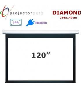 PROJECTORPARK Diamond 266 x 149 cm Motorlu Perde