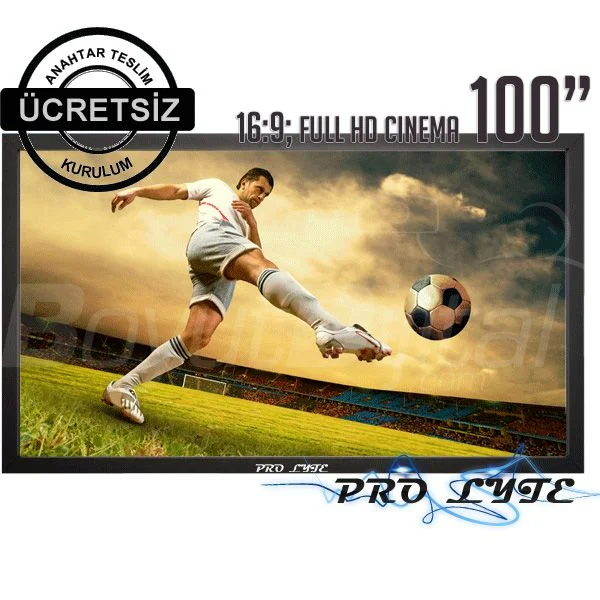 ProLyte 221x124 Fixed Frame Projeksiyon Perdesi FX-22