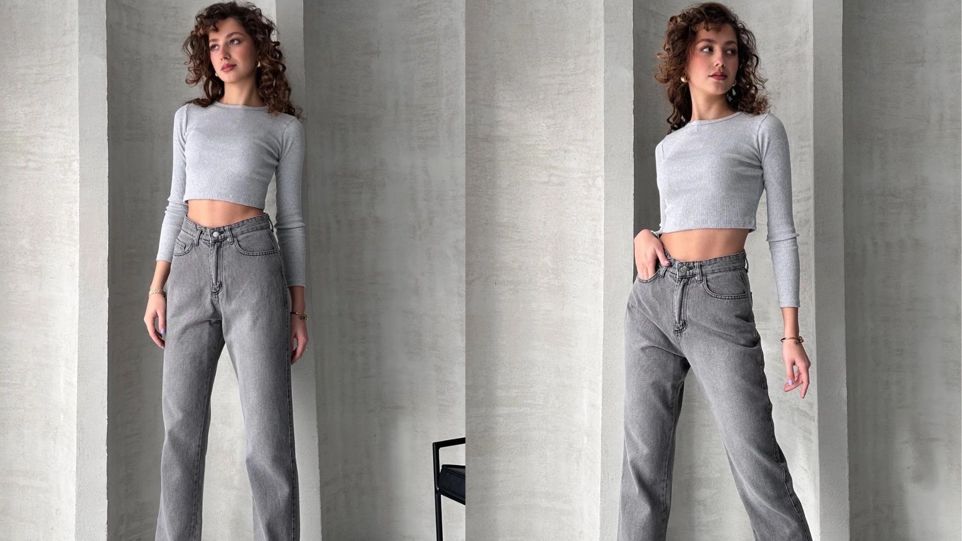 Yüksek Bel Straight Jean