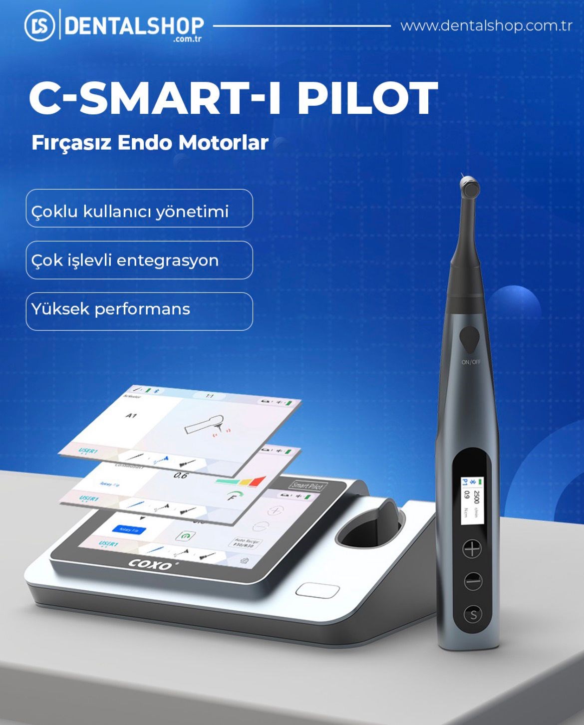 COXO C-SMART-I PILOT ENDO MOTOR (APEKS BULUCU İLE)