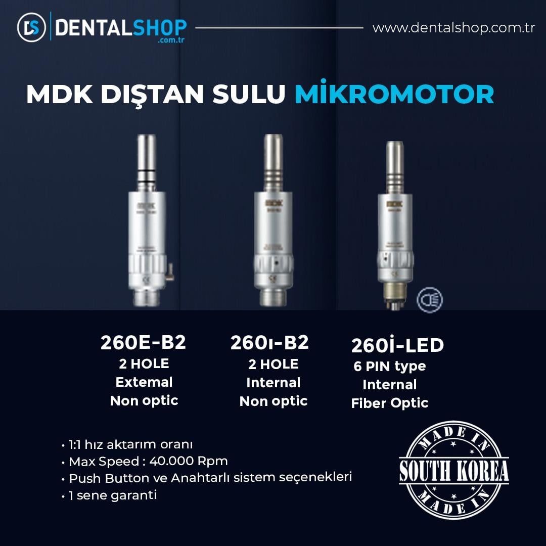 MDK DIŞTAN SULU MİKROMOTOR 260E-B2