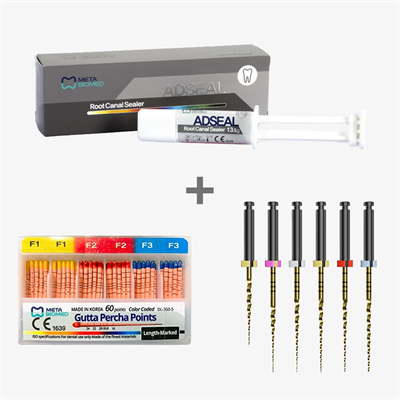 Adseal Kanal Dolgu + Meta Biomed Gutta Percha + Endoplus Kanal Eğesi – Endodonti Seti