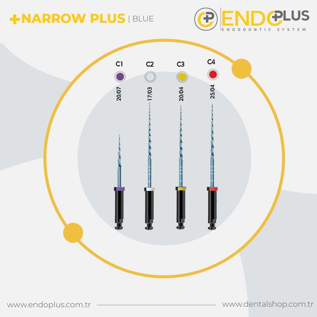 ENDOPLUS NARROW PLUS BLUE KANAL EĞESİ