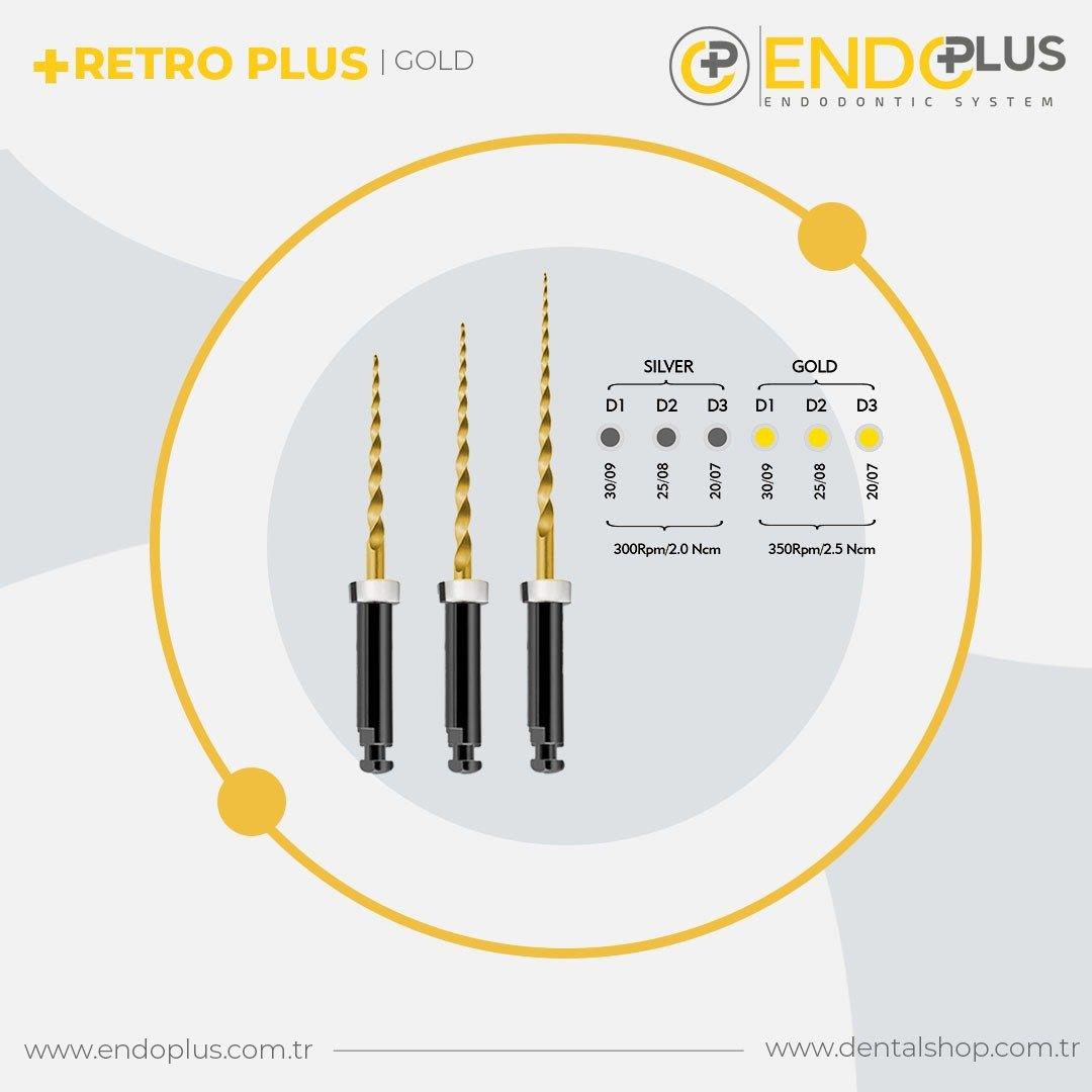 ENDOPLUS RETRO PLUS GOLD KANAL EĞESİ