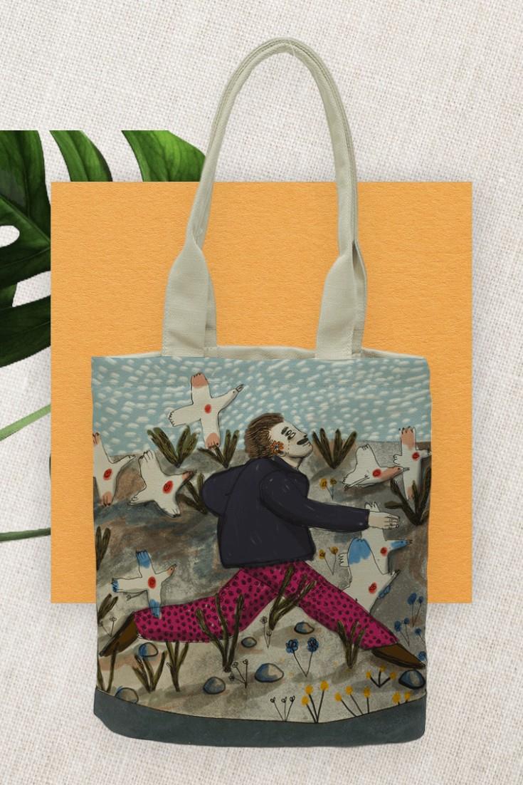 Day Bag - Bahara Koşuyorum Her Şeyi Ardımda Bırakarak