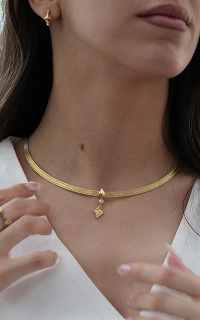 Niva Set 3 sıra hasır  14 Ayar Altın Set