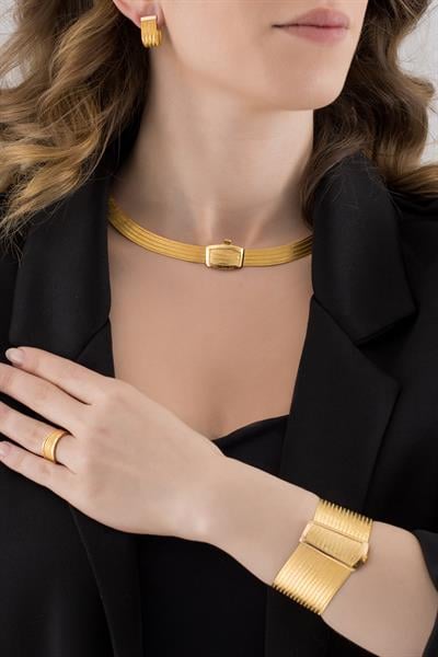 Trabzon Hasırı 13 Sıra Bilezik 5 Sıra Gerdanlık Yüzük Küpe