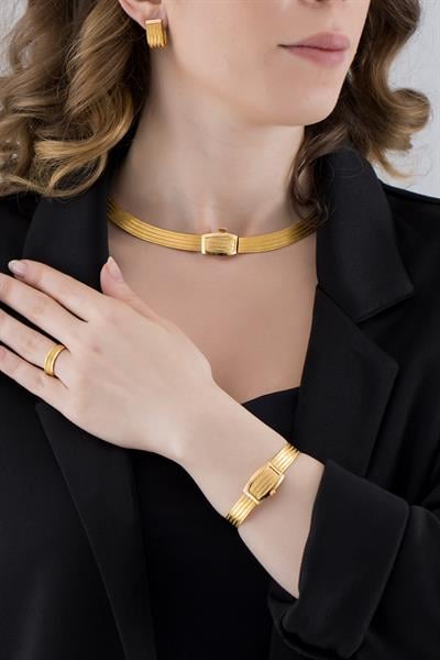 Trabzon Hasırı 5 Sıra Bilezik 5 Sıra Gerdanlık