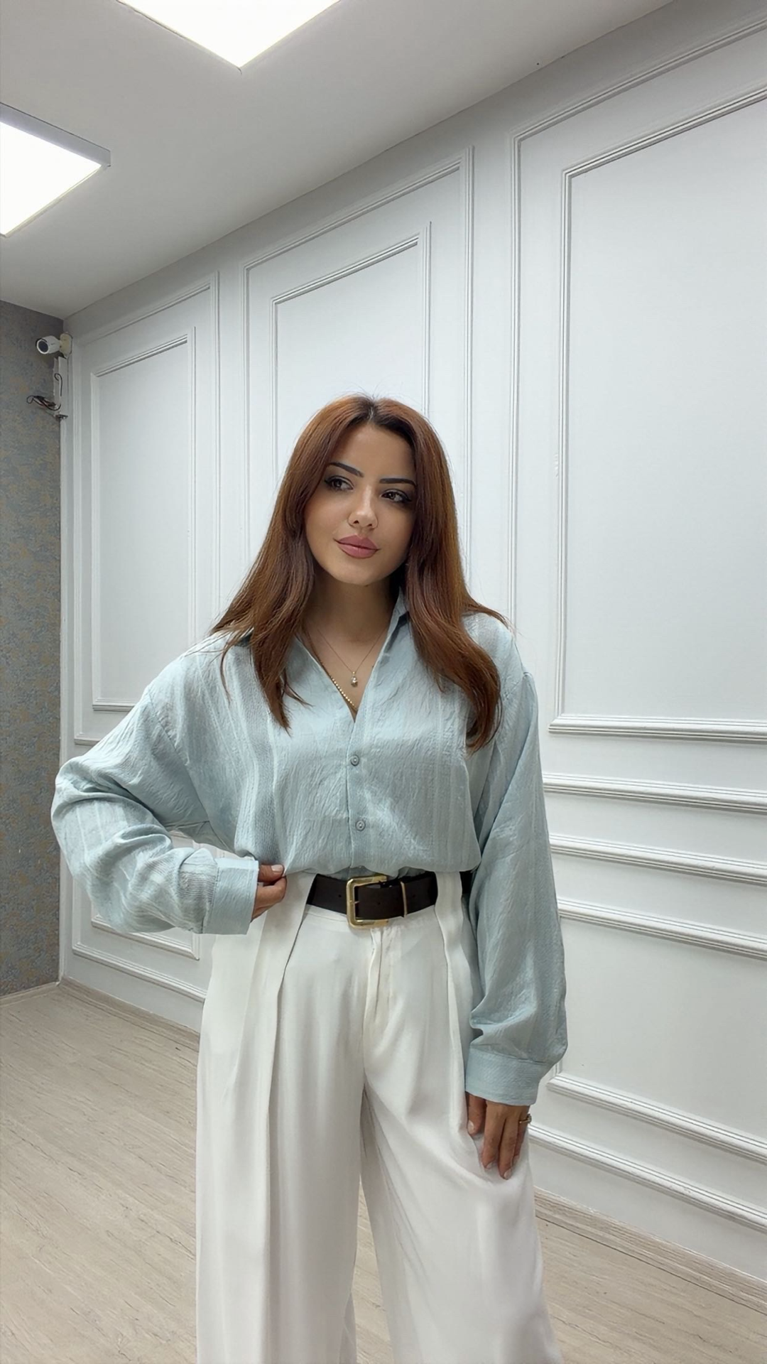 Keten Yeşil  Gömlek