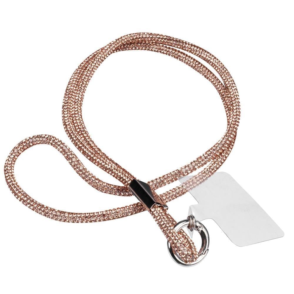ADDİSON IP-MA121 ROSE GOLD TAŞLI UNİVERSAL TELEFON BOYUN ASKI İPİ