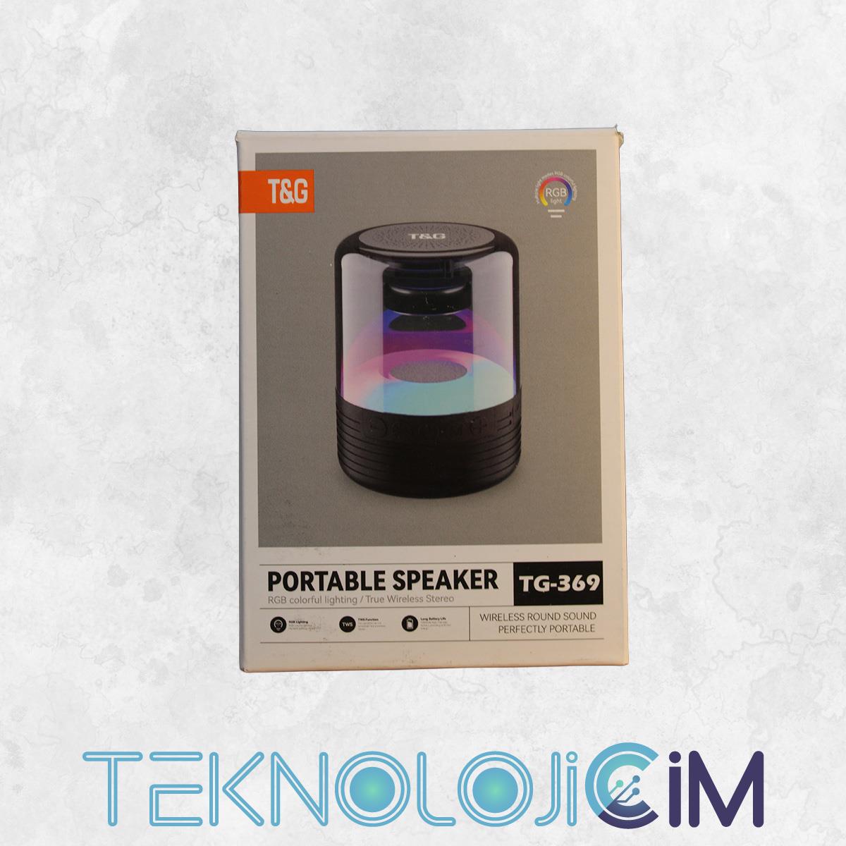 T&G TG-369 RGB Işıklı Taşınabilir Bluetooth Hoparlör – TWS & 360° Ses