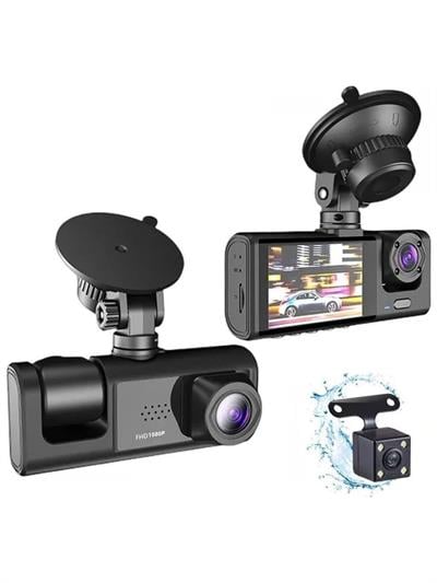 Hakopro Black Box 1080P Ön-Arka 3 Kameralı 2.0”Hd Ekran Ve G Sensörlü Akıllı Araç Kamerası