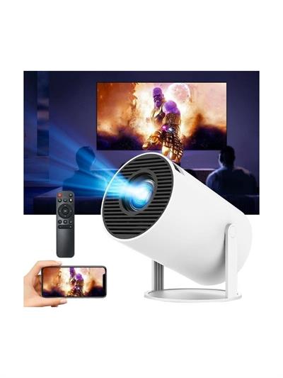 HY300 Taşınabilir Sinema Projektörü Ev Sineması Bluetooth Android 11 Akıllı Projeksiyon Wifi 720P