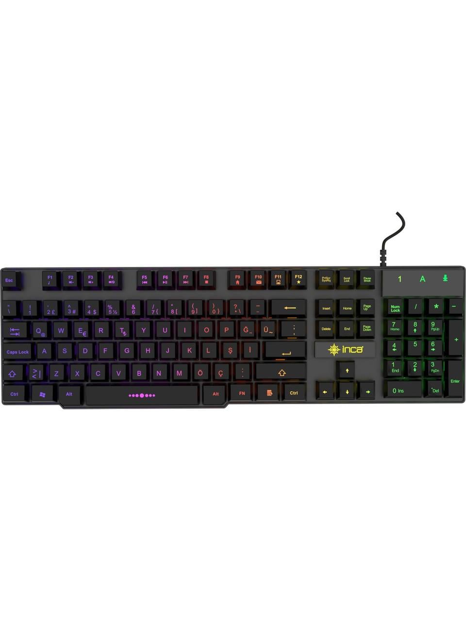 Inca IKG-446 Rainbow Efect Mekanik Hisli Gamer Klavye