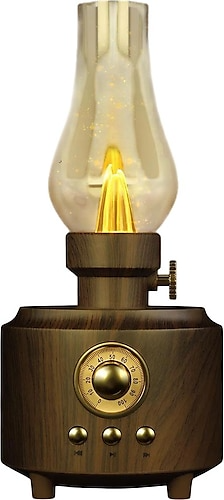 Powerway SHINE Retro Alev Efektli Bluetooth Hoparlör ve LED Lamba