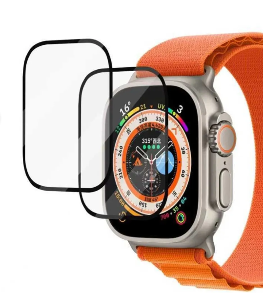Sphone Apple Watch Ultra 49mm Çizilmeye Kırlımaya Dayanıklı Pmma - Cam Saat Ekran Koruyucu