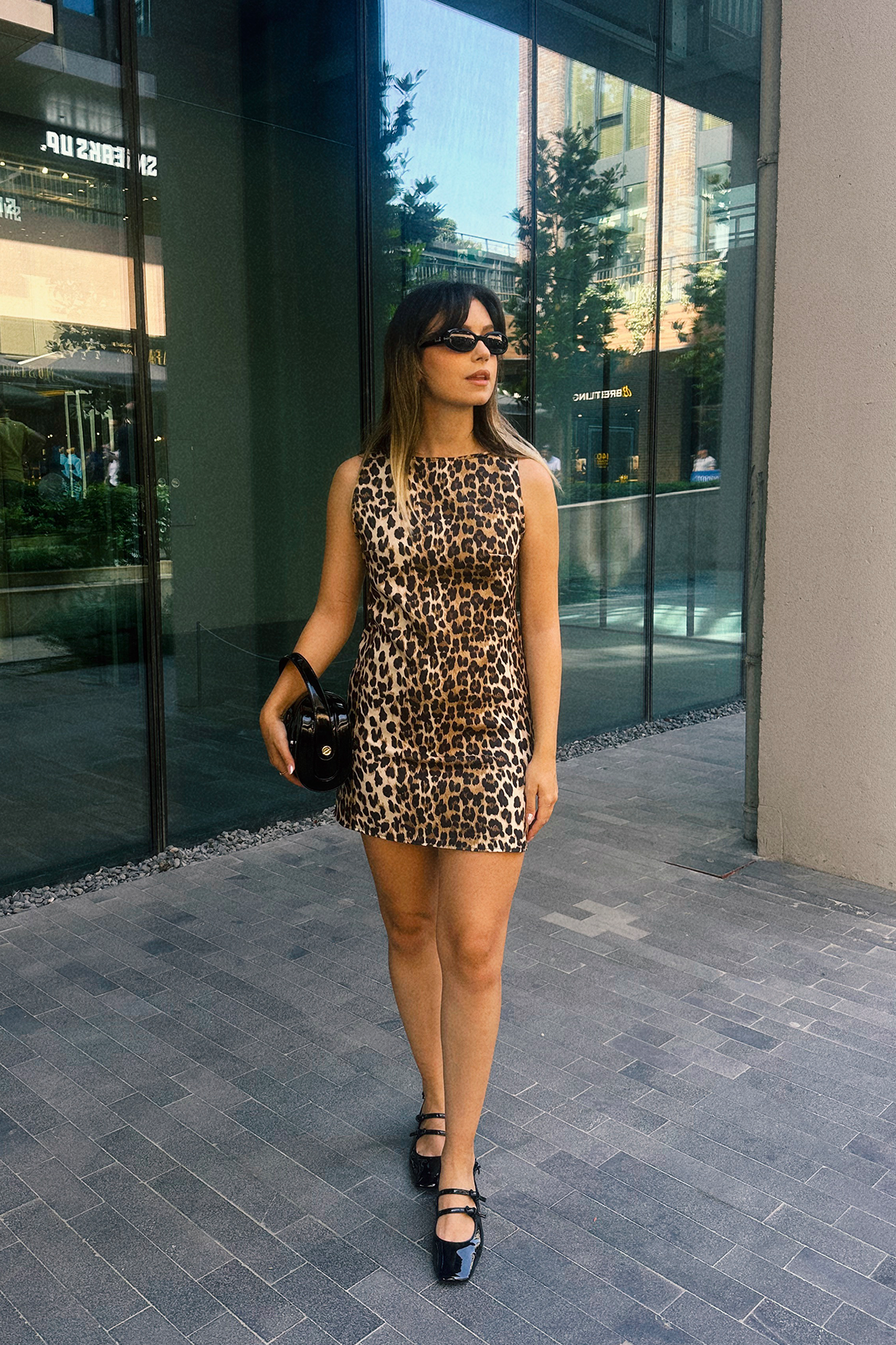 Leopar Mini Elbise