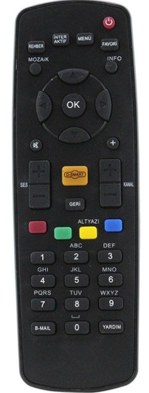 D-Smart Kare RS-803 Uydu Alıcı Kumandası