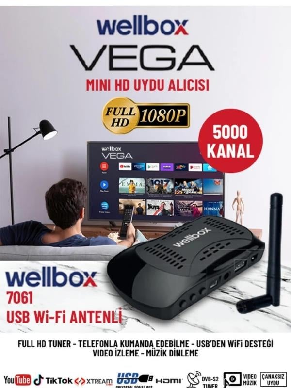 Çanaklı Çanaksız 2024 Model Full Hd Uydu Alıcı Free Ip Tiktok Youtube