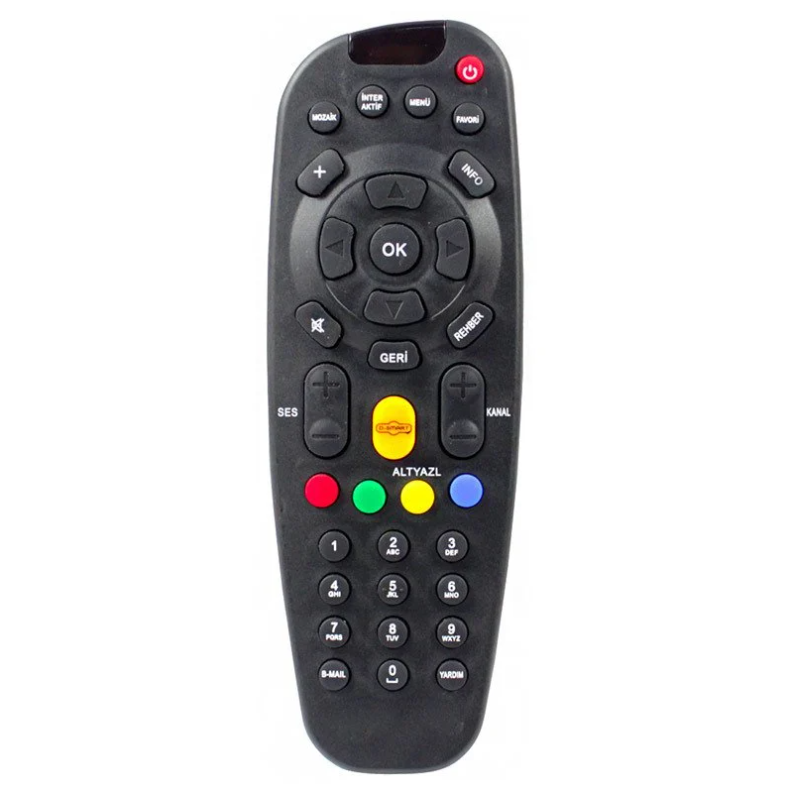 D-Smart Next 9950-9900-Arçelik Beko Bs 820-850 -Botech 710 -Sunny 1040-GoldMaster 19800 CımUydu Alıcı Kumandası