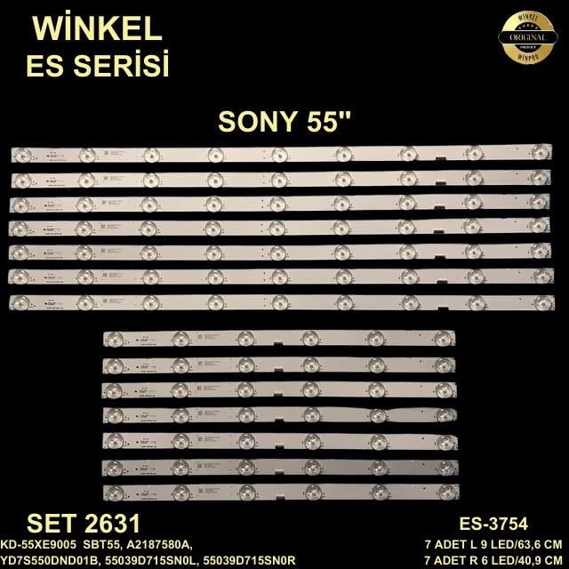 KD-55XE9005 TV LED BAR, SBT55, A2187580A, YD7S550DND01B, 55039D715SN0L, 55039D715SN0R ES-3754 ES 3754