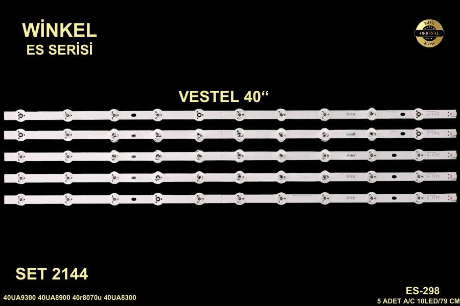 VESTEL 40UA9300 40UA8900 40r8070u 40UA8300 LED BAR VES400QNSS-2D-U01 34605 34607 LCD183 LCD185 183 185 ES-298 GEN-298 SET-0298 GEN298 SET0298 STL0653 0653 10098466 10096743 10102922 10102375 10103609 10105950 10104360,40R6080