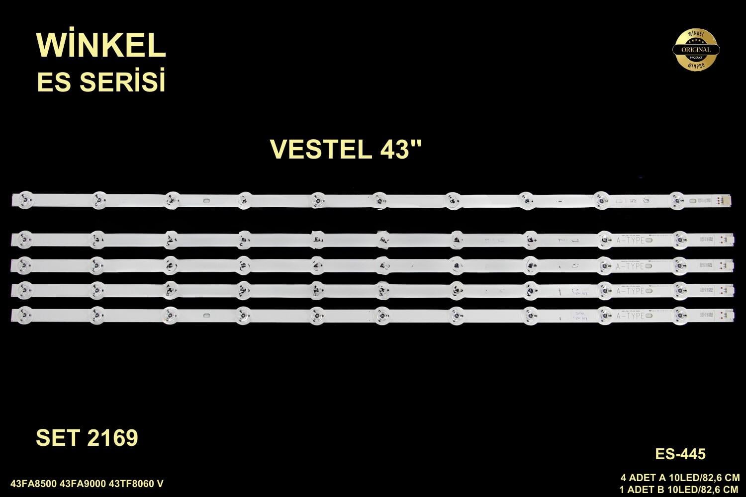 VESTEL 43FA8500 43FA9000 43TF8060 VES430UNSL-3D-U01 430DLED-SLIM-A-TYPE 430DLED-SLIM-B-TYPE 34608 34609 LCD186 LCD187 ES-445 SET-0445 GEN-445 GEN445 SET0445 STL0656T 0656T 10094665 10099997 10100951 ES 445,10101739