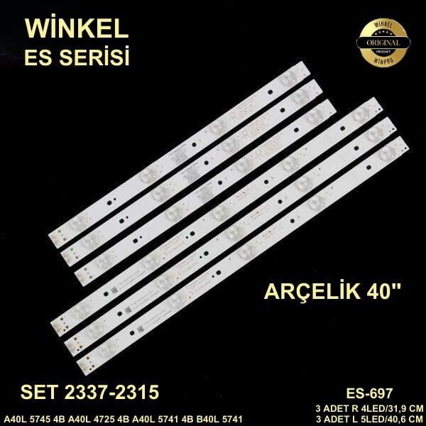 ARÇELİK A40L 5745 4B A40L 4725 4B A40L 5741 4B B40L 5741 4B SW40D09L-ZC21AG-04, SW40D09R-ZC21AG-04, LCD419 ES-697 SET-697 40L4725 4B SW40D09R-ZC21AG-01, SW40D09L-ZC21AG-01, 303SW400032, 303SW400033, AL40L 4721 4B, B40L 5741 4B, RDL400FY-QD0-700, Led Bar