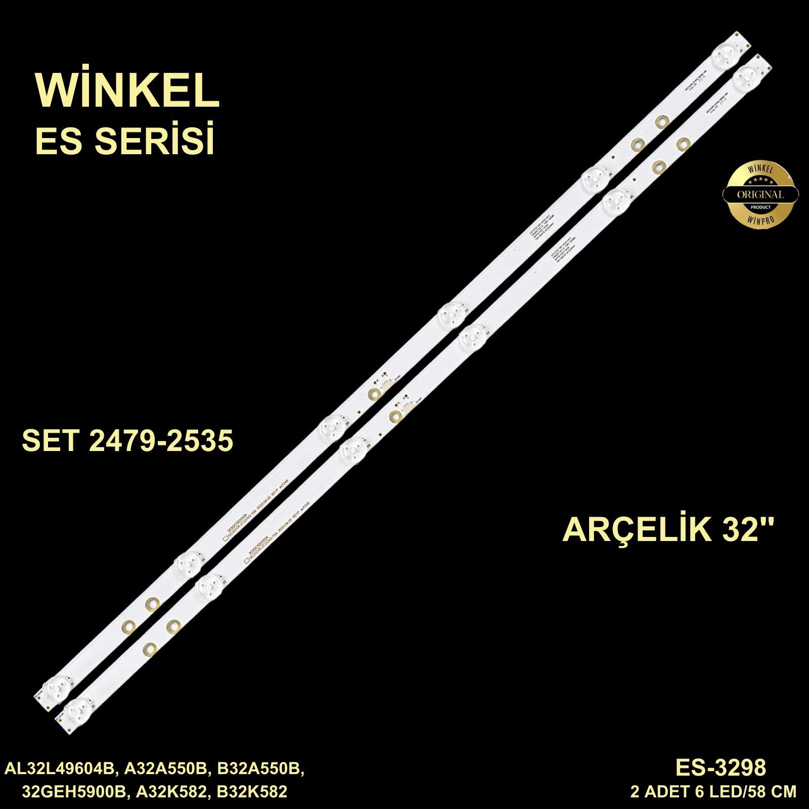 ARÇELİK AL32L49604B, A32A550B, B32A550B, 32GEH5900B, A32K582, B32K582,ES-3298
