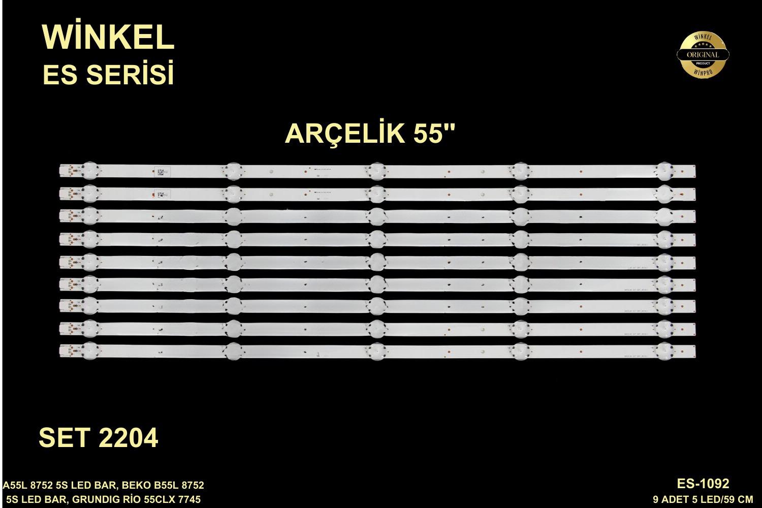 ARÇELİK ES-1092 Marka Seri Model Altus SBB000 AL55L 8850 5B SMART, Altus SYK000 AL55L 8840 5B SMART, Arçelik RFS000 A55L 8752 5S, Arçelik RKK000 A55L 8740 5B, Arçelik RUP000 A55L 8840 5B, Arçelik SDK000 A55L 8840 5W, Beko RGG000 B55L 8752 5S, Beko RKN000 