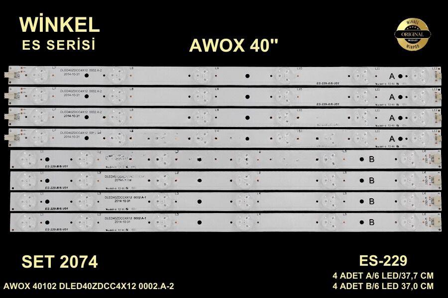 AVOX DLED40ZDCC4X12 0002.A-1/2 A/6 DLED40ZDCC4X12 0002.A-1/2 B/6 AWOX 40102 DLED40ZDCC4X12 0002.A-2, DLED40ZDCC4X12 0002.A DLED40ZDCC4X12 0002.A-1 (37,4 CM) ES-229 GEN-229 GEN229 SET-0229 SET229