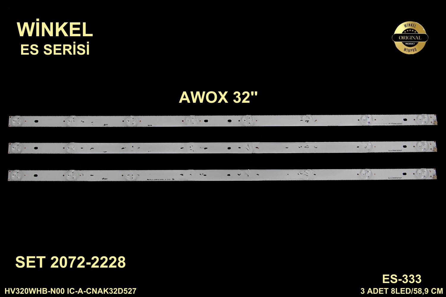 AVOX HV320WHB-N00 IC-A-CNAK32D527, M90-A2-H LCD316 316 ES-333 GEN-333 SET-0332 SET333 GEN333