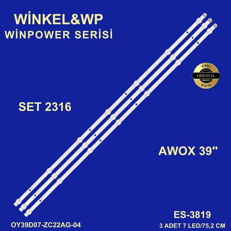 AWOX B213900 WEBOS, B213900, Panda LE39D80, Panda 39D18, Panda 39F5, Panda 39F4X, Awox B203900S, Awox U3900STR ES-3819