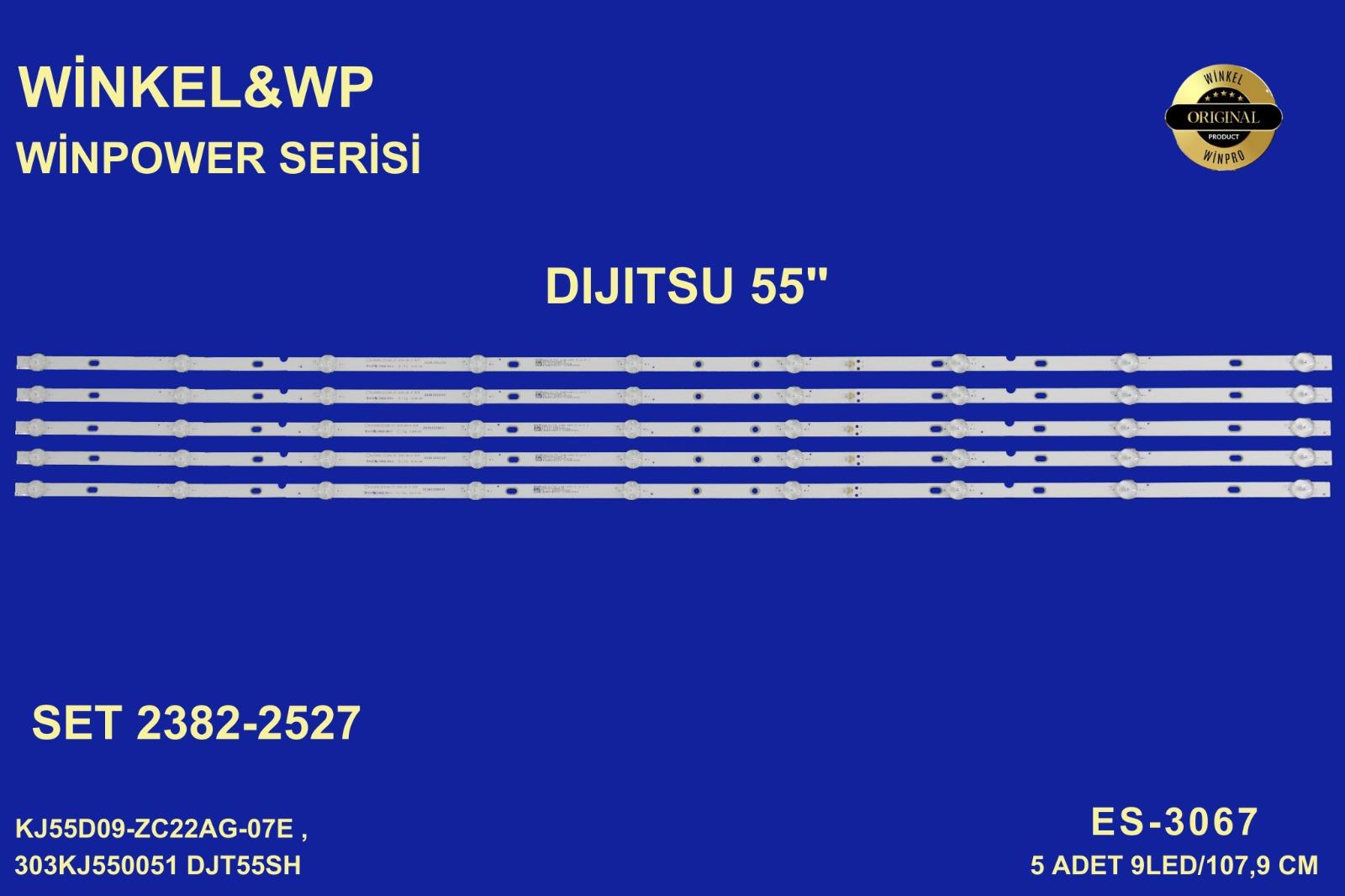 AWOX KJ55D09-ZC22AG-07E , 303KJ550051 E , DİJİTSU DJT55SH PANEL LED BAR BACKLIGHT , dijitsu djt55sh led bar, SKYTECH ST-5530US,ES-3067