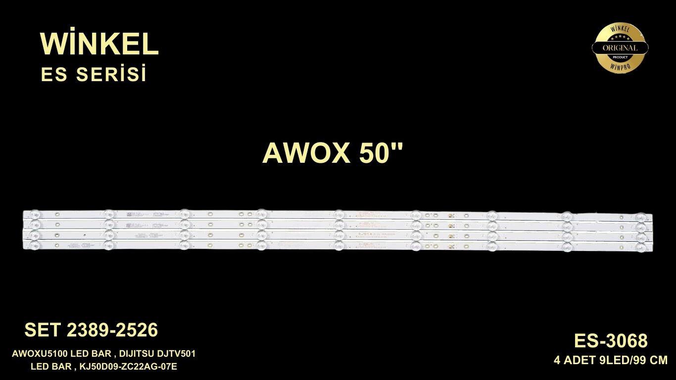 Awox U5100STR/4K/S, DIJITSU DJTV501, DJT50SF TV LED BAR , AWOX U5100 , U5000STR/4K,ES-3068