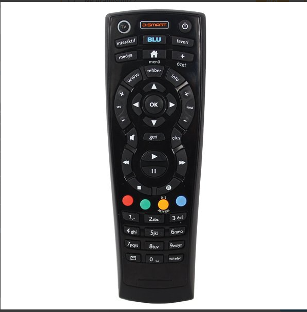 D-Smart HD BLU Akıllı Uydu Alıcı Kumandası