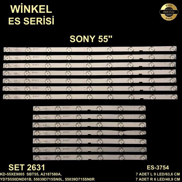 KD-55XE9005 TV LED BAR, SBT55, A2187580A, YD7S550DND01B, 55039D715SN0L, 55039D715SN0R ES-3754 ES 3754