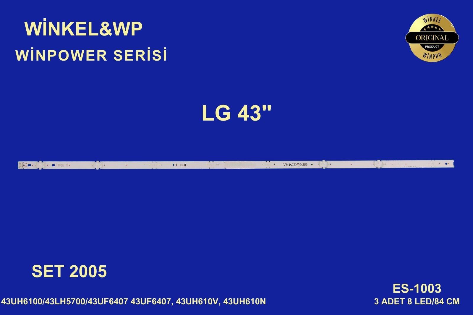 LG 43UH610V 43UH610V-ZB.BPDZLJG 43UH610V-ZB.BPDZLJP 43UH610V-ZB.KPDZLWK 43UH610V-ZB.APDZLWK YETKİLİ SERVİS PARÇA KODLARI: AGF78482801 AGF79046801 AGF79046802,ES-1003