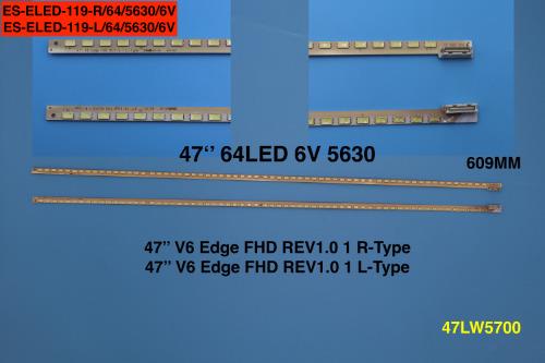 LG 47LW5700, 47LW5500,47LW4500, 47LW570S, 47LV3550, VESTEL 47PF8221, VESTEL 47PF7021, ELED-119 ES-ELED-119 ELED119 TKM-119 TKM119 STL0206T 0206 47LW650,47PFL7696K/02,47LV5500,47PFL7606K,47LV375S