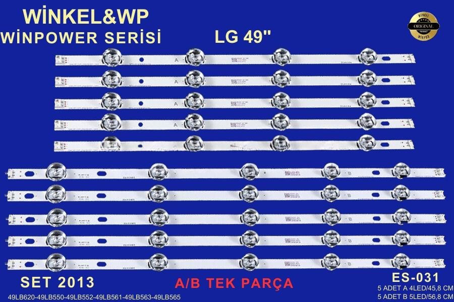 LG 49LB620-49LB5500-49LY320C-LC490DUE-49LB550-49LB551-49LB552-49LB561-49LB563-49LB565-5700/5800 49LB550/49LB580N/49LB580049/49LB650/LB580V/49LB650/49LB630 35073 35074 LCD270 LCD272 LCD248 LCD249 248 249 272 270 STL0099 ES-031 SET-031 GEN-031 GEN031 SET031
