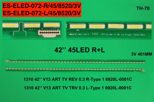 LG 6922L-0072A, 6920L-0001C, 6916L-1182B, 42 V13 ART TV, LG 42LA660S, 42LA740S, 42PFL6108 LED BAR , 42PFL6008K, 42PFL6158K/12, 42PFL6008K/12, 42LA660S, 42LA740S 1310 42 ''V13 sanat TV REV 0.3 r-tipi 1 6920L-0001C (46,1 CM) ELED-072 ES-ELED-072 ELED072