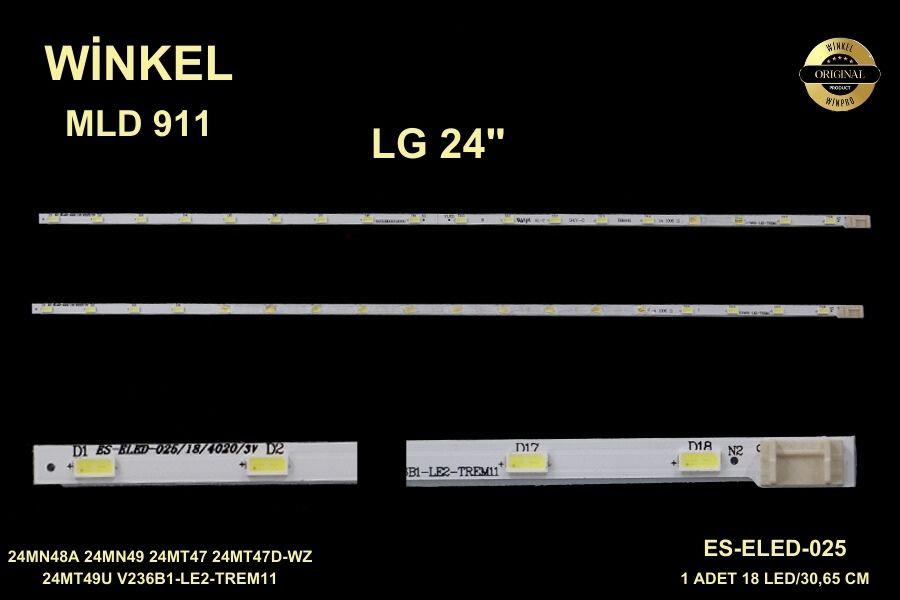 LG ES-ELED-025,24MN48A 24MN49 24MT47 24MT47D-WZ 24MT49U V236B1-LE2-TREM11 ELED-025 ES-ELED-025 24MT48U LG 24MN48A , 24MN49 LED , 24MT47D , 24MT49U , 24TK410U LED BAR , SAMSUNG LT24D310ES, Condor LEDN24D33 , V236BJ1-LE2 UE24H4070 V236B1-LE2-TREM11 , V236B1