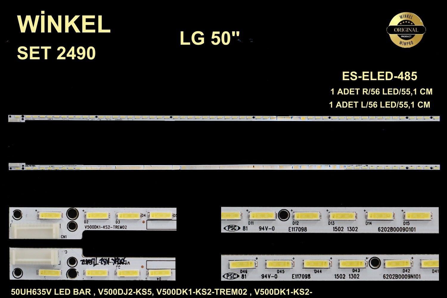 LG X-50CX700E , TX-50CX700B50UH635V,TX-50CX802B , TX-50CX680B,ES-ELED-485