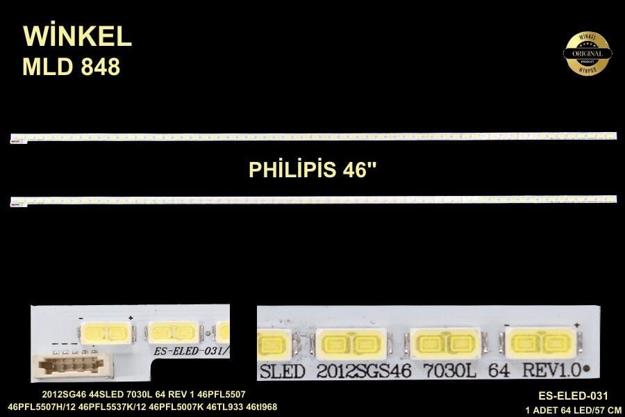 PHILIPS 2012SG46 44SLED 7030L 64 REV 1 46PFL5507 46PFL5507H/12 46PFL5537K/12 46PFL5007K 46TL933 46tl968 SLED 2012SGS46 7030L 64 ELED-031 ES-ELED-031 ELED031 LCD529 529STL0147 0147 SLED 2012SGS46 7030L 64 REV1.0 , PHILIPS 46PFL5507 , 46PFL5537 LED BAR , TO