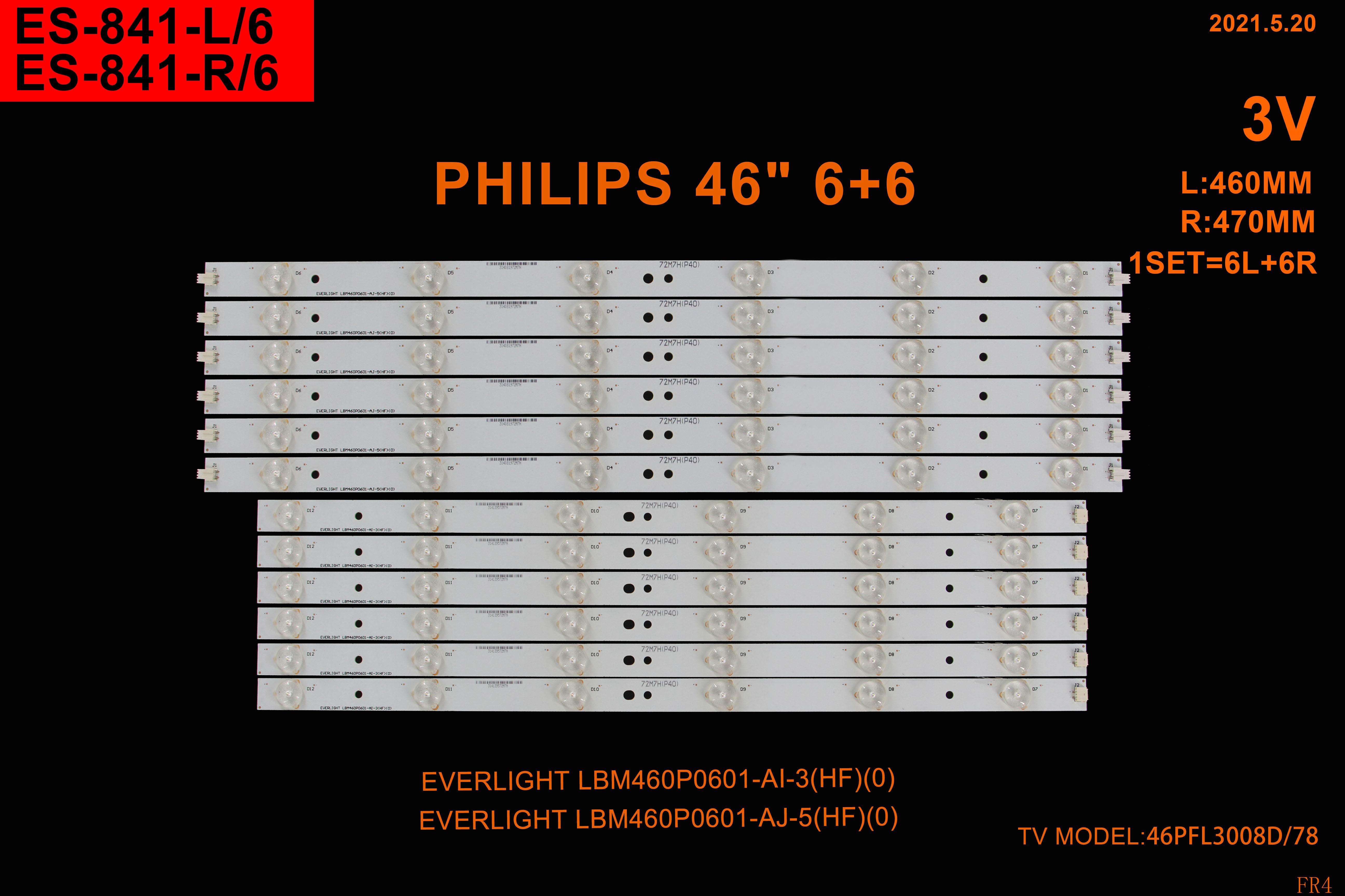 PHILIPS 46PFL3118K/12, 46PFL3108K/12,ES-841
