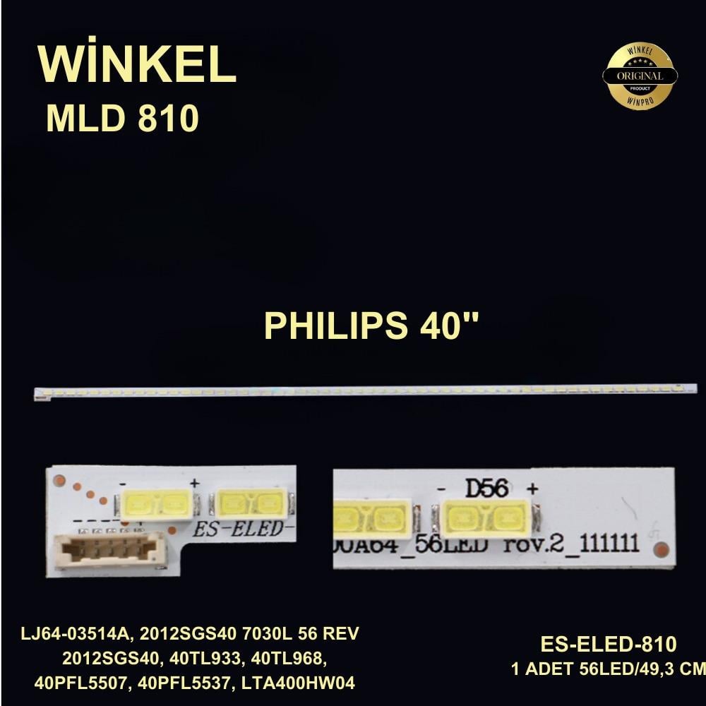 PHILIPS 7030 SLED2012SGS40 UZUNLUK= 49,3CM SAMSUNG PANEL LED ADEDİ=56LED 40PFL5007K-12, 40PFL5507T, Philips 40PFL5527 40pfl5537 SLED 2012SGS40 40TL933 LCD530 530 ES-ELED-018 ELED-018 ELED018 GEN-ELED-018 STL0130 0130 ,40TL968