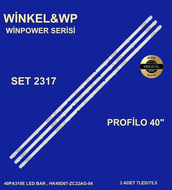 PROFILO 40PA310E LED BAR , HK40D07-ZC22AG-04 LED BAR , 7LEDLİ ES-888 PTV 40F0-NTR,PTV40F0-NTR ES-888 ES 888,40PA315E