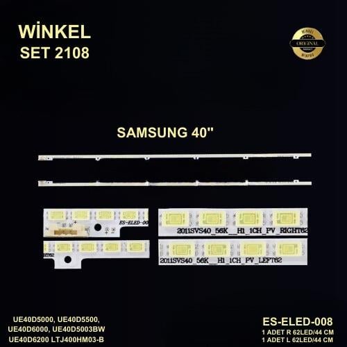 SAMSUNG 5630 UZUNLUK= 44CM R LED ADEDİ=62LED UE40D5000, UE40D5500, UE40D6000, UE40D5003BW UE40D6200 LTJ400HM03-B , LTJ400HM05-J , LTJ400HV03-C , LTJ400HM04-B LD400BGC-C2 UE40D6207 UA40D5800 UE40D6380 UN40D5003BF UA40D5900 ELED-008 ESELED008 ELED008 ES-ELE