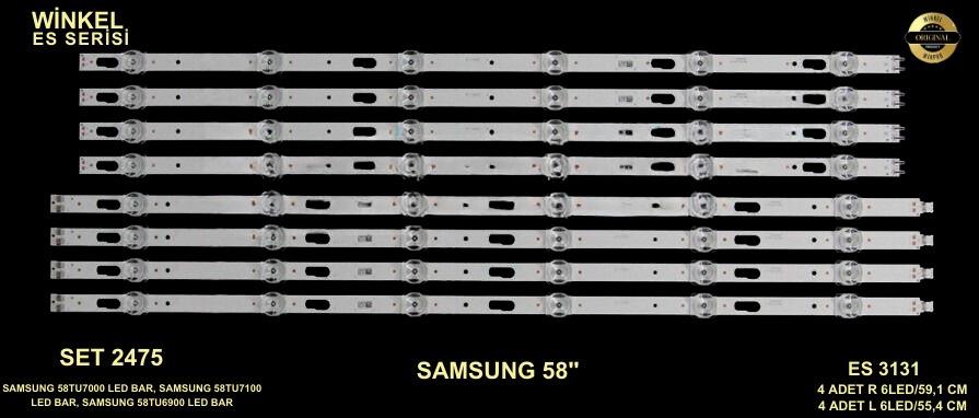 SAMSUNG ES-3131,SAMSUNG 58TU7000 LED BAR, SAMSUNG 58TU7100 LED BAR, SAMSUNG 58TU6900 LED BAR, SAMSUNG 58TU8000 LED BAR, SAMSUNG, 58TU7000 LED BAR, 58TU7100, 58TU6900, 58TU8000 LED BAR, V0T7-580SMA-R0, V0T7-580SMB-R0, BN96-50458A, BN96-50459A