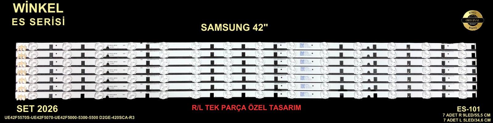 SAMSUNG UE42F5570S-UE42F5070-UE42F5000-5300-5500 D2GE-420SCA-R3 34952 34951 LCD387 LCD386 387 386 ES-101 GEN-101 SET-0101 SET0101 GEN101 STL0061T 0061T
